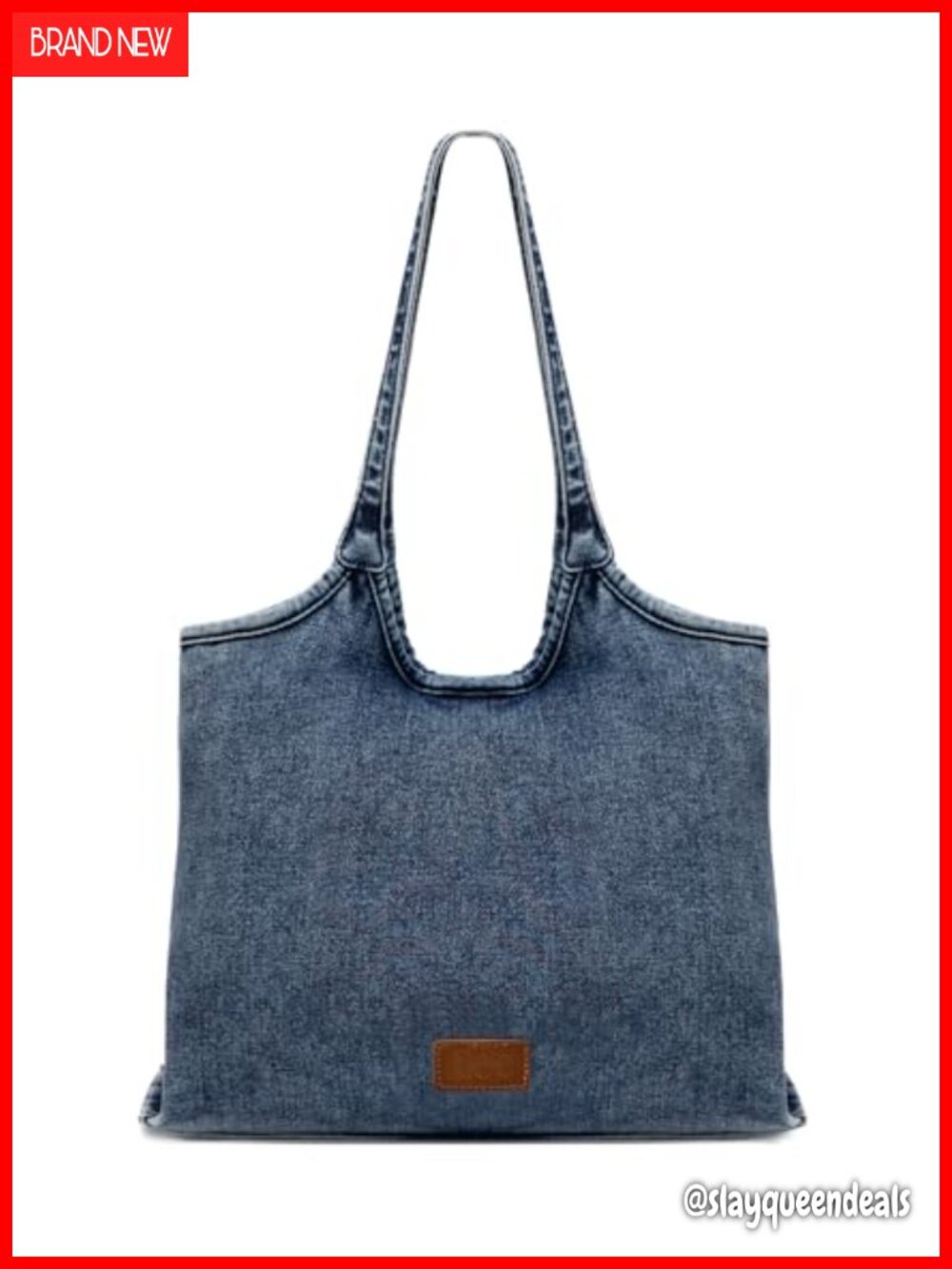 Denim Tote Bag Hobo Shoulder Handbag for Women